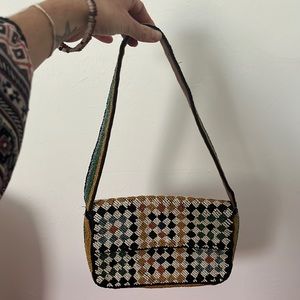 Anthropologie beaded handbag super cute and retro